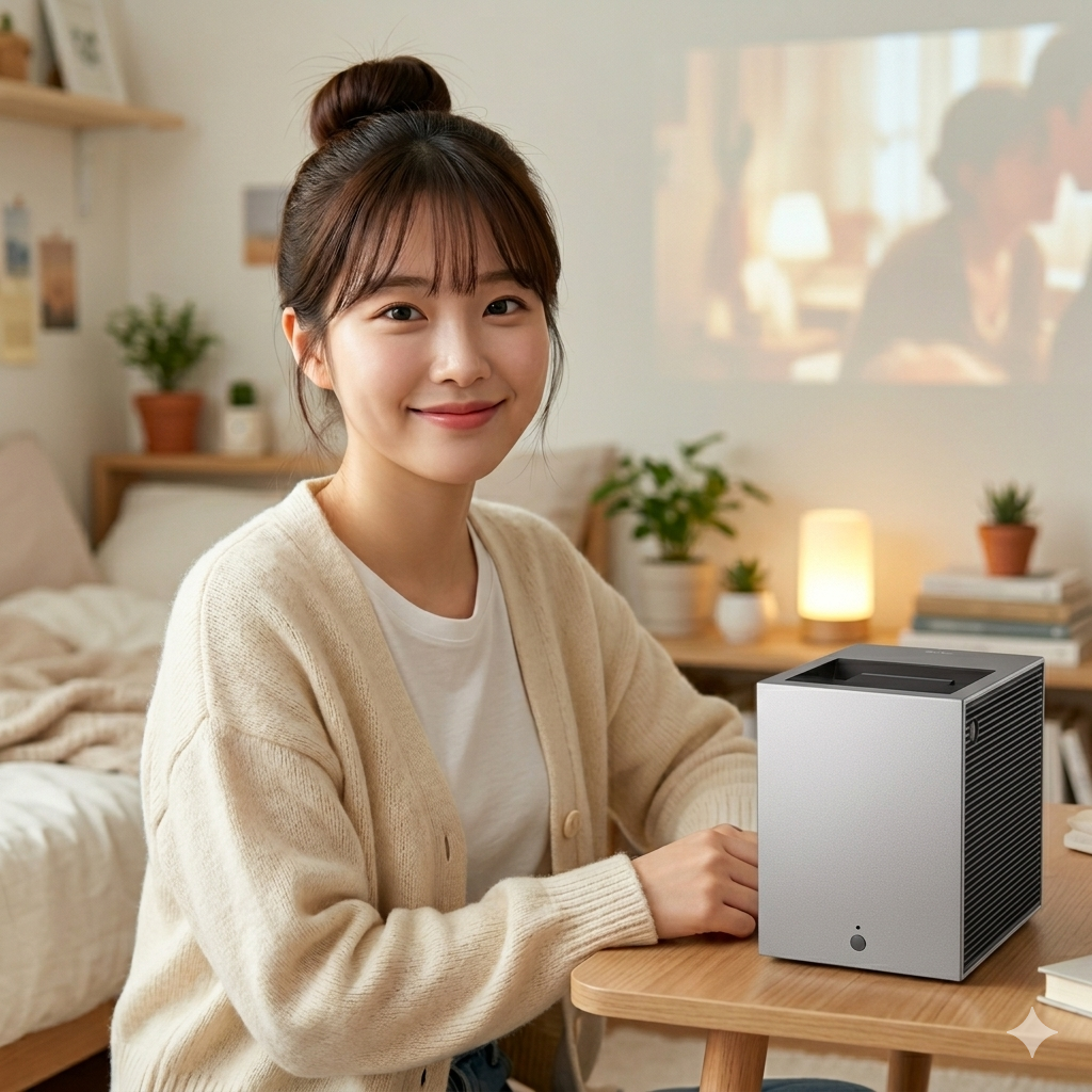 [대여] LG 시네빔 쇼츠 PU615U 빔프로젝터 미니빔 4K 1일 단기렌탈 홈시네마