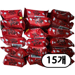 [칠링캠핑]개별포장 농심 누룽지팝 매운맛 낱개35.5g x 15개 맵기초보단계세트
