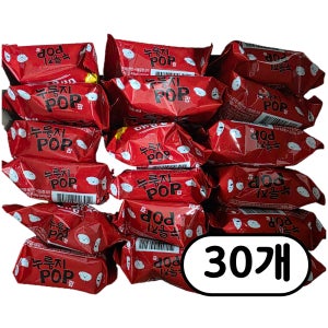 [칠링캠핑]개별포장 농심 누룽지팝 매운맛 낱개35.5g x 30개 맵기떡볶이단계세트