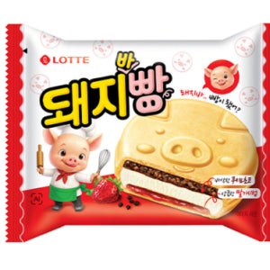 롯데 아이스크림 돼지빵 140ml 15개,24개