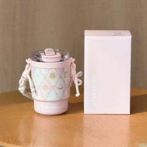 스타벅스 텀블러 26년 달콤한 여름 디저트 파티 핑크 보온병 435ml