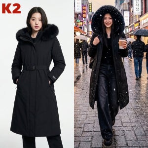 K2 역시즌 씬에어 앱솔루트 수지 롱패딩 여성 KWW25564 고어텍스 방수 구스 야상 다운 점퍼 자켓