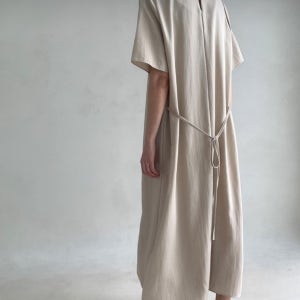 [60%세일] 라임당일 보닌 허리끈 하늘한 루즈 모던 루즈핏 롱 원피스 3color