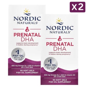 노르딕 내추럴스 임산부용 오메가3 90정 x 2통 PRENATAL DHA 고약사 약들약
