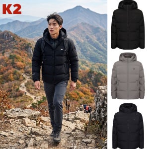 K2 시그니처 블랑 W/S 구스 다운 패딩 남성 KMW25565 야상 점퍼 자켓