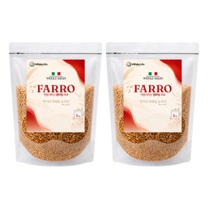 25년산 이탈리아 파로 엠머밀 통곡물 1kg, 2개