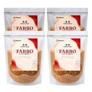 25년산 이탈리아 파로 엠머밀 통곡물 1kg, 4개