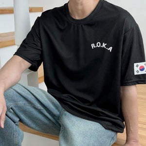 로카 반팔 티셔츠 로카티 PX 빅사이즈 반티 밀리터리 단체 체육대회 ROKA 군인 군대