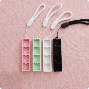 키캡 꾸미기 4구 컬러 케이스 키보드 만들기 키링 클리커 핑크 민트 DIY
