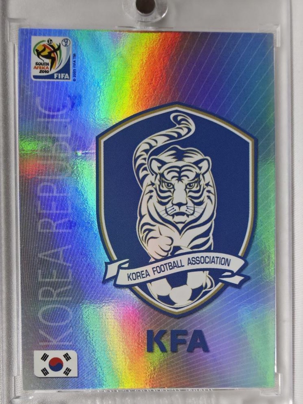 2010 PANINI WORLD CUP 파니니 대한민국 팀 배지 엠블럼 남아공 월드컵 대한민국 국가대표 축구 카드 MT