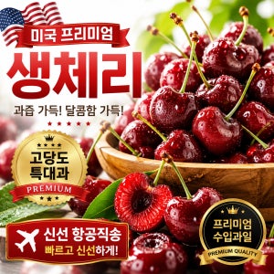 고당도 프리미엄 미국 생체리 특대과(9.5row) 28mm내외 1kg
