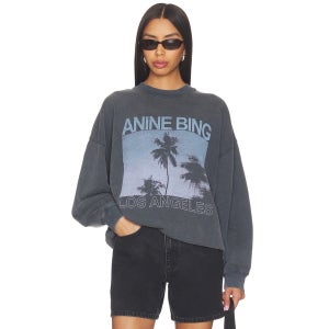 리볼브직영 ANINE BING Miles Palms Sweatshirt Sweatshirts and Hoodies