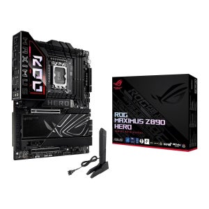 ASUS ROG Maximus Z890 히어로 인텔 LGA1851 DDR5 9200 HDMI 2xUSB4 6X M2 USB3.2 WiFi 7 + BT Aura RGB 5Gbit