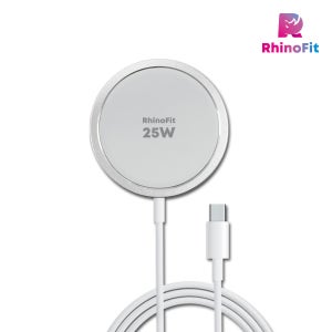 라이노핏 Qi 2.2 호환 맥세이프 25W 고속 무선 충전기 RMC250S