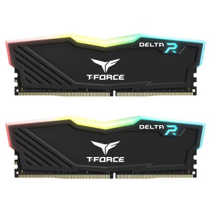 TEAMGROUP T-Force 델타 RGB DDR4 16GB (2x8GB) 3200MHz (PC4-25600) CL16 데스크톱 메모리 모듈 램 블랙 - TF3D416G3200H