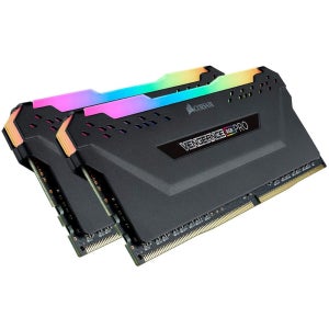 코르세어 복수 RGB 프로 DDR4 RAM 32GB(2x16GB) 3600MHz CL18-22-22-42 1.35V 인텔 AMD 데스크톱 컴퓨터 메모리 - 블랙(CMW32GX4M2