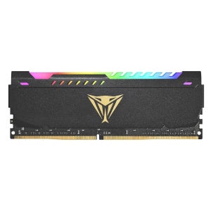 패트리어트 바이퍼 스틸 RGB DDR4 RAM 16GB(1X16GB) 3200MHz CL18 1.35v UDIMM 데스크톱 게이밍 메모리 모듈, XMP와 호환 - PVSR416G3