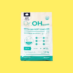 (체험단샘플팩) 닥터오 프리미엄 위드 CBD 더 리얼 소프트 강아지 사료 닭고기, 50g, 10개