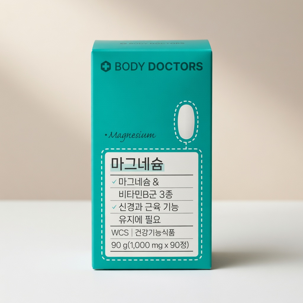 바디닥터스 마그네슘 1000mg x 90정, 1개