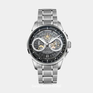 DONE 남자 메탈시계 40mm 크로노그라프 아날로그 스위스메이드 정식수입원 청담top10