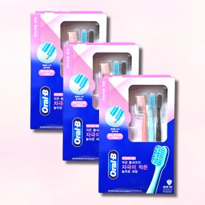 오랄비 아이콘엑스 부드러운 칫솔 3개입, 3개