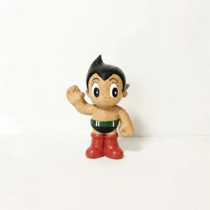 아톰 손인사 우드 아트스태츄 데즈카프로덕션 astroboy Tezuka Production