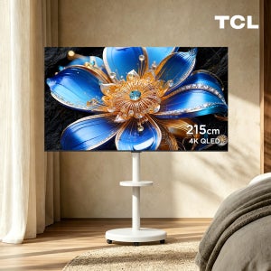[무빙스탠드 세트] TCL 85P7L 4K QLED 215cm(85인치) 구글 TV 기사방문설치