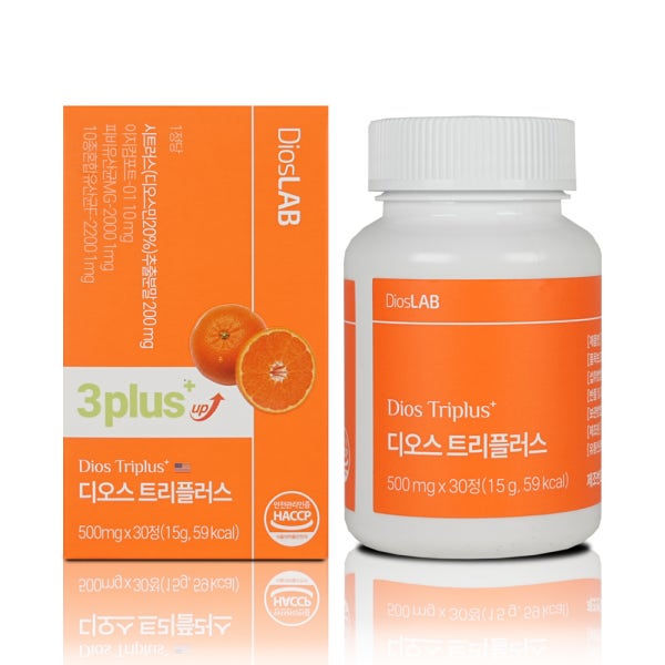 디오스 트리플러스 30정 500mg 장유산균 시트러스추출분말