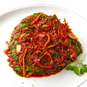 국내산 진이표 생 깻잎김치 300g 양념 많은 밥도둑 깻잎무침