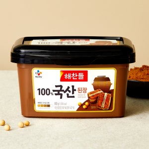 해찬들 100% 국산 된장 900g, 1개
