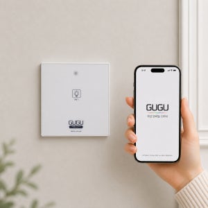 구구 1구 스마트 무선 터치 스위치 앱연동 원격제어 일괄소등 조명스위치 IoT 스마트홈 GUGU