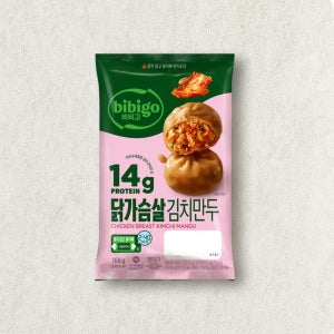 비비고 닭가슴살 만두 2종 김치, 168g, 8개
