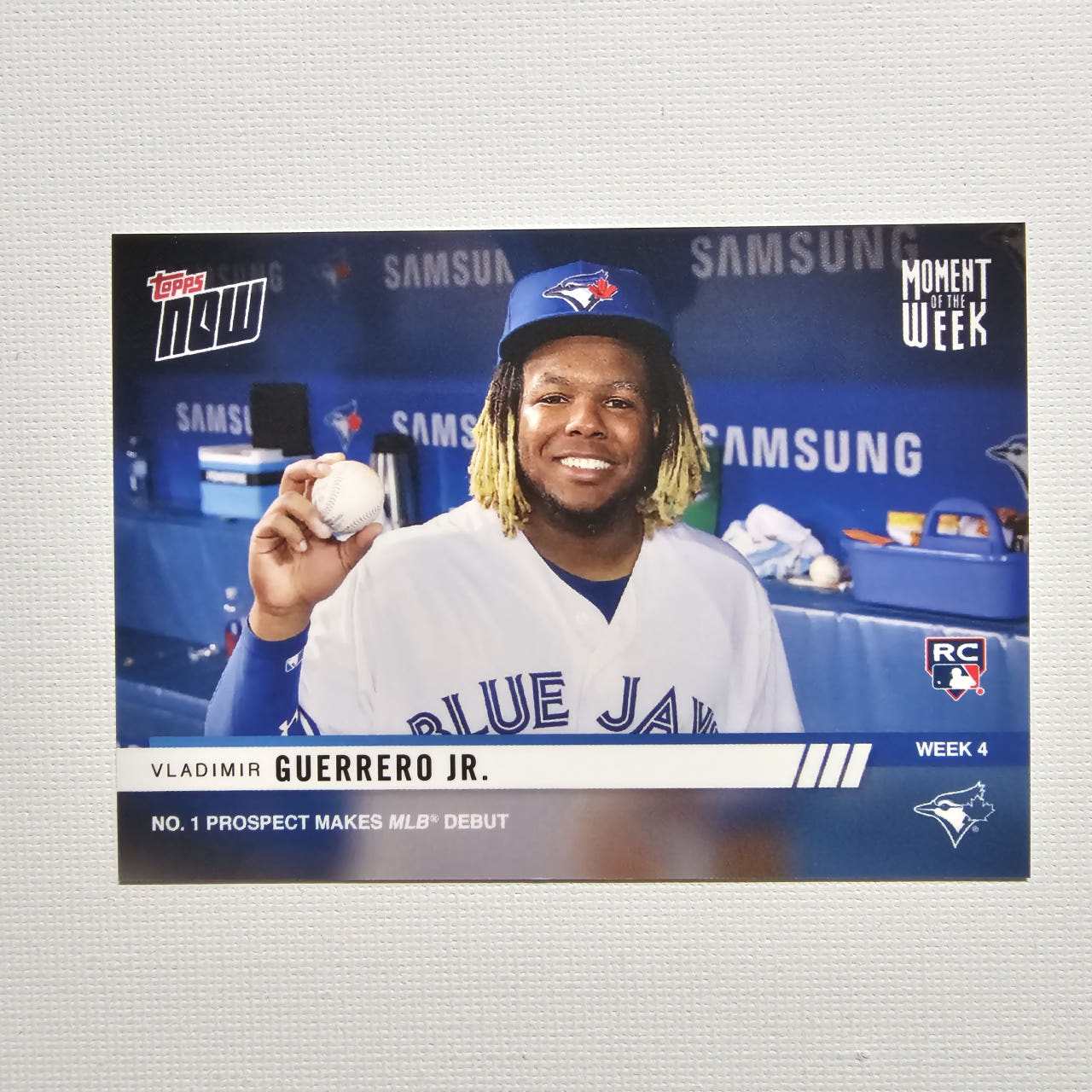 2019 Topps Now Moment of the Week Vladimir Guerrero Jr Rookie RC 블라디미르 게레로 주니어 야구카드 / MLB-38