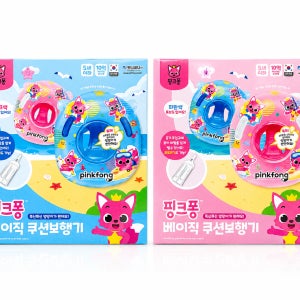 핑크퐁 베이직 쿠션보행기 튜브 블루, 핑크