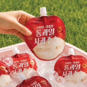 맘스초이스 통과일 사과주스 140ml, 40포, 2개