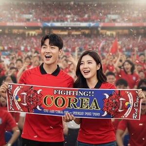 2026 북중미 월드컵 축구 응원도구 머리두건 슬로건 붉은악마