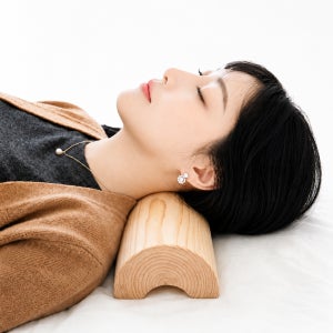 편백나무 경침 경추베개 목침 일자목 거북목 국내산 통원목 편백, 중형 (300mm)