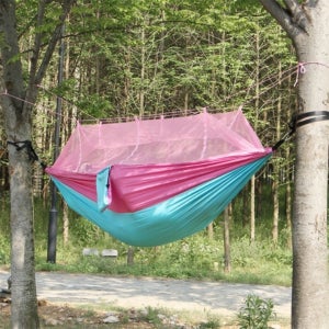 캠핑 모기장 해먹 핑크 스카이 모기장해먹2인용 캠핑해먹모기장 모기장해먹