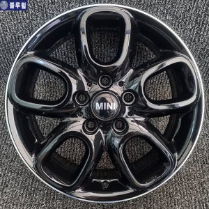 BMW 미니쿠퍼 F55 F56 16인치 플라워 블랙 림 폴리쉬 순정 휠 (한대분 4개)