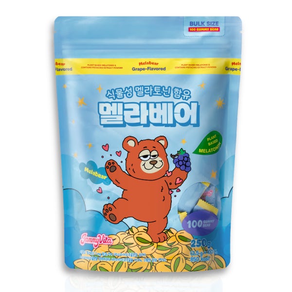 [대용량 벌크팩] 자미비타 식물성 멜라토닌 젤리 멜라베어 100구미