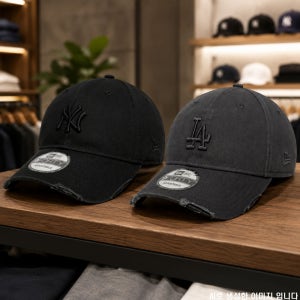 뉴에라 MLB 빈티지 데미지 워싱 볼캡 남녀공용 야구모자 데일리 캡