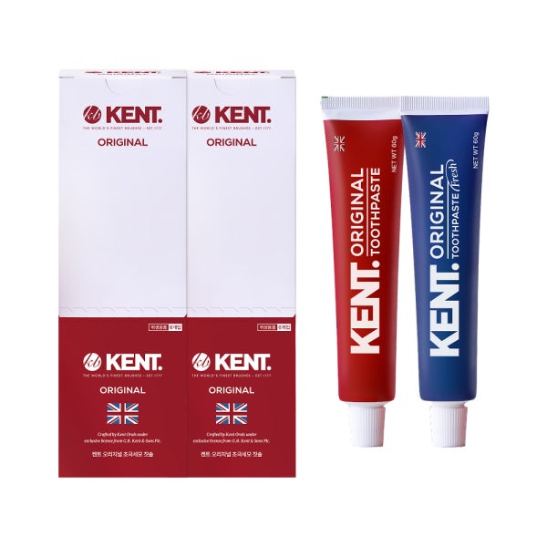 켄트 칫솔 치약 세트상품 칫솔 12개+치약 60g 2개