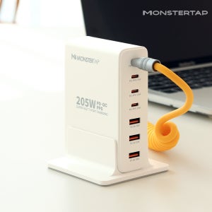 몬스터탭 100w C타입 PD PPS GaN 7포트 멀티 초고속 충전기