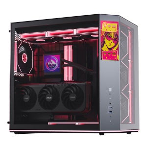 앱코 UD51L 엑시드 LCD 강화유리 ARGB BTF PC 케이스 블랙