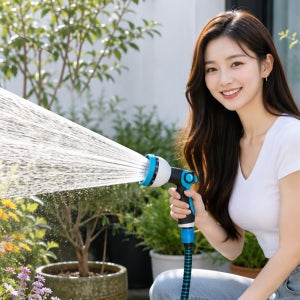 썬라이즈 물호스 정원 베란다 세차 호스 잔디 워터건 풀세트 30m