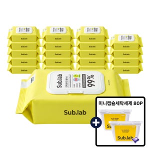 서브랩 쉐프PICK 주방 기름때 인덕션 클리너 티슈 60매, 20개