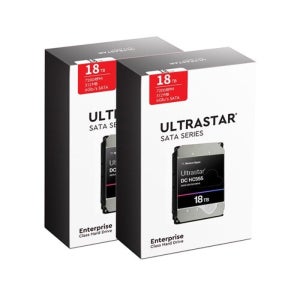 Western Digital Ultrastar DC HC555 박스 패키지 7200/512M WUH722018CLE6L4 (2x18TB)