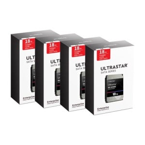Western Digital Ultrastar DC HC555 박스 패키지 7200/512M WUH722018CLE6L4 (4x18TB)
