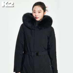 K2 패딩 역시즌 여성 구스다운 폭스퍼 고어텍스 겨울 롱패딩