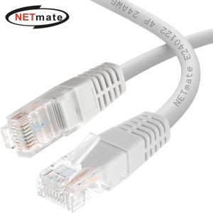 넷메이트 CAT.6 UTP 랜 케이블 0.3m, 그레이 NMC-U603G